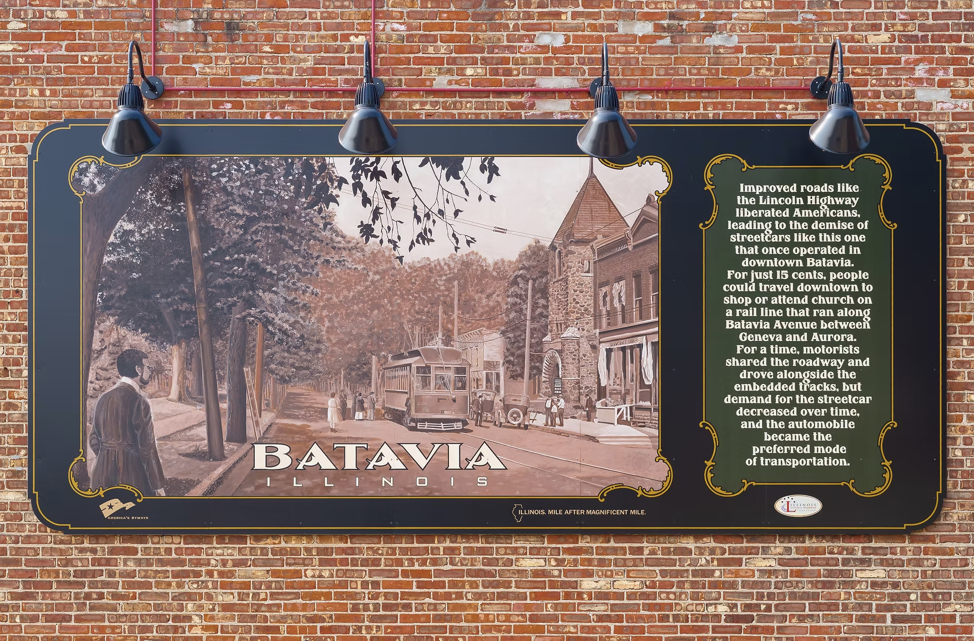 Lincoln Highway Mural - Batavia